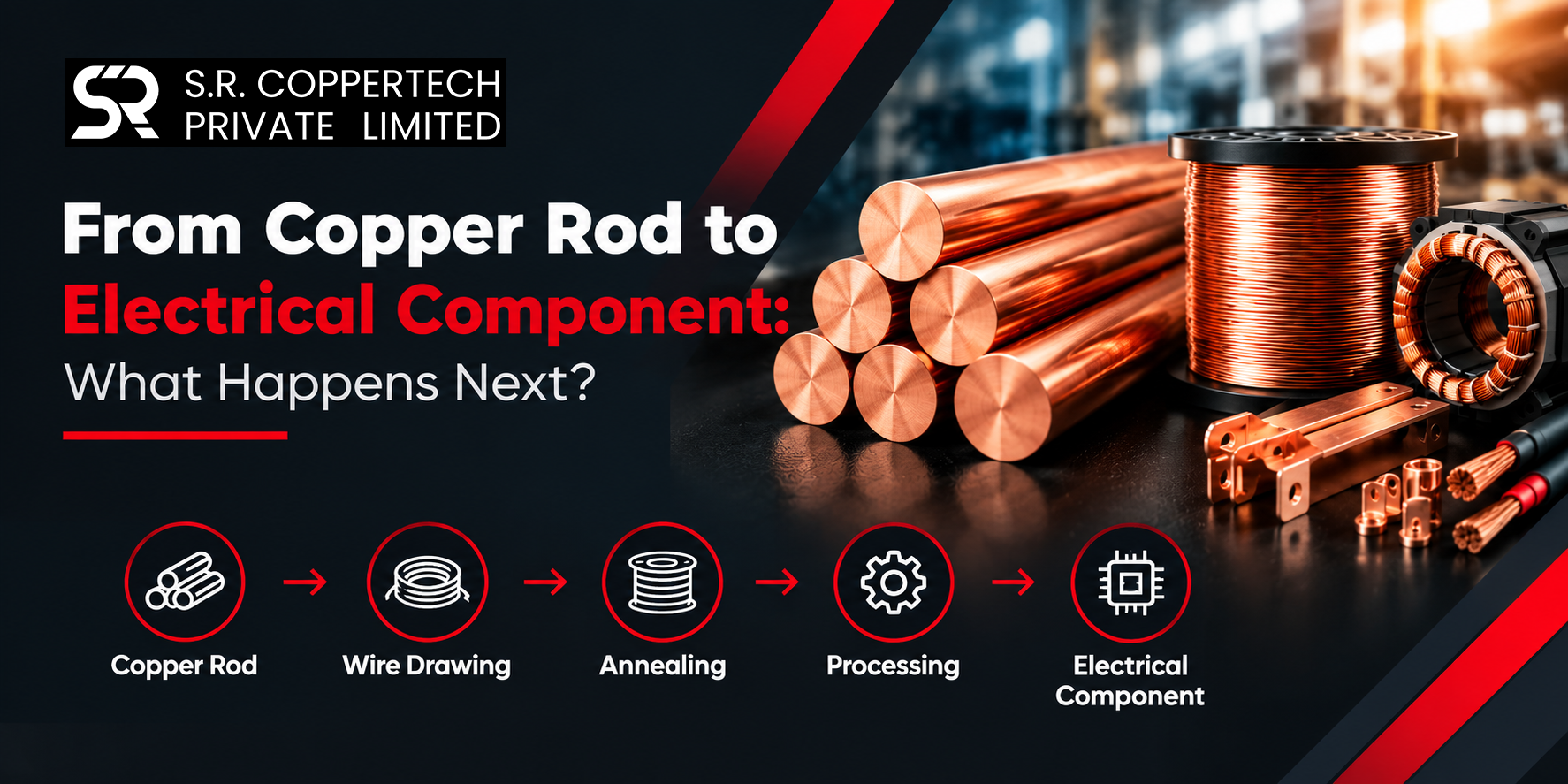 Copper Rod to Electrical Component